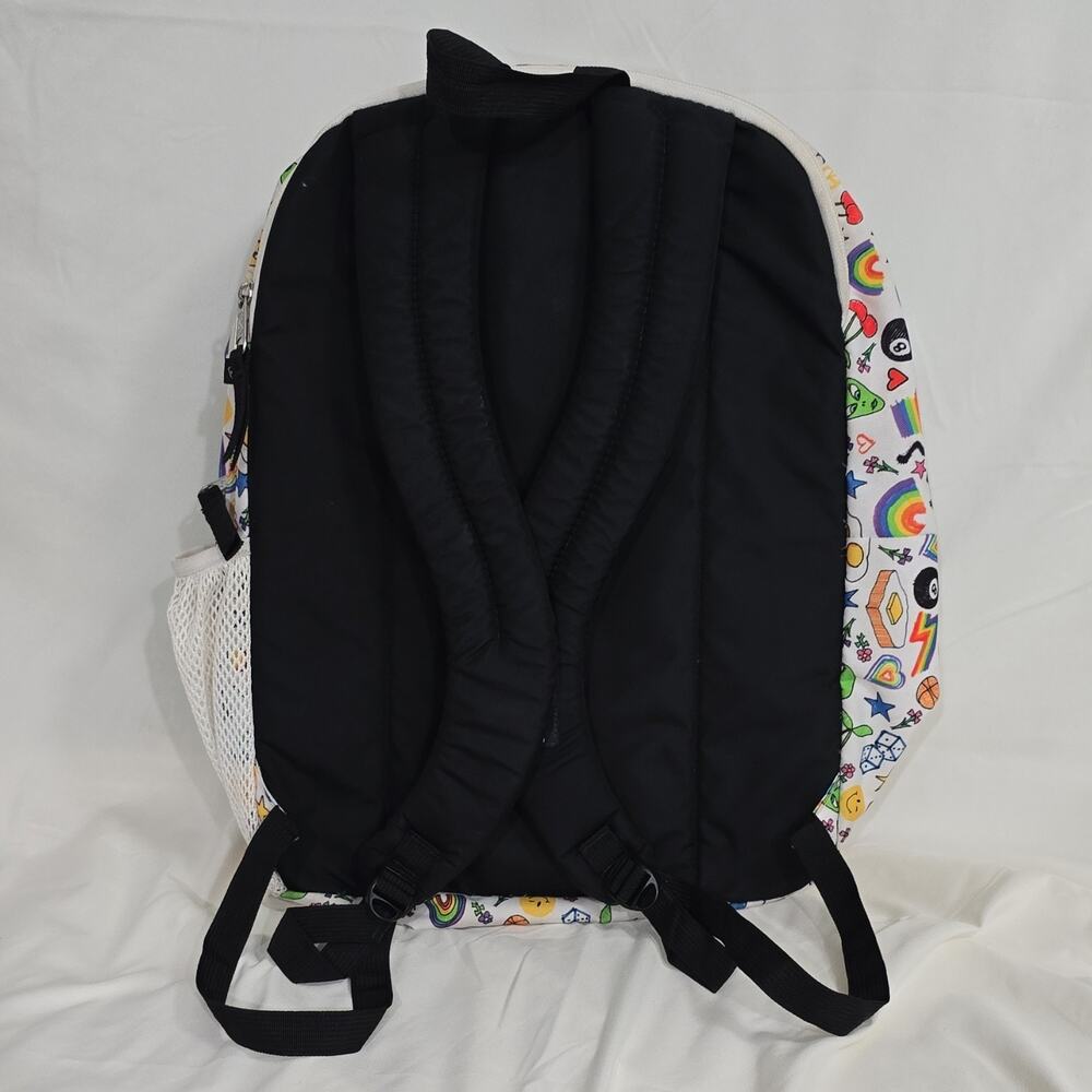 JanSport Big Student Backpack Multicolor Doodle Print Zip School Bag - Picture 11 of 11
